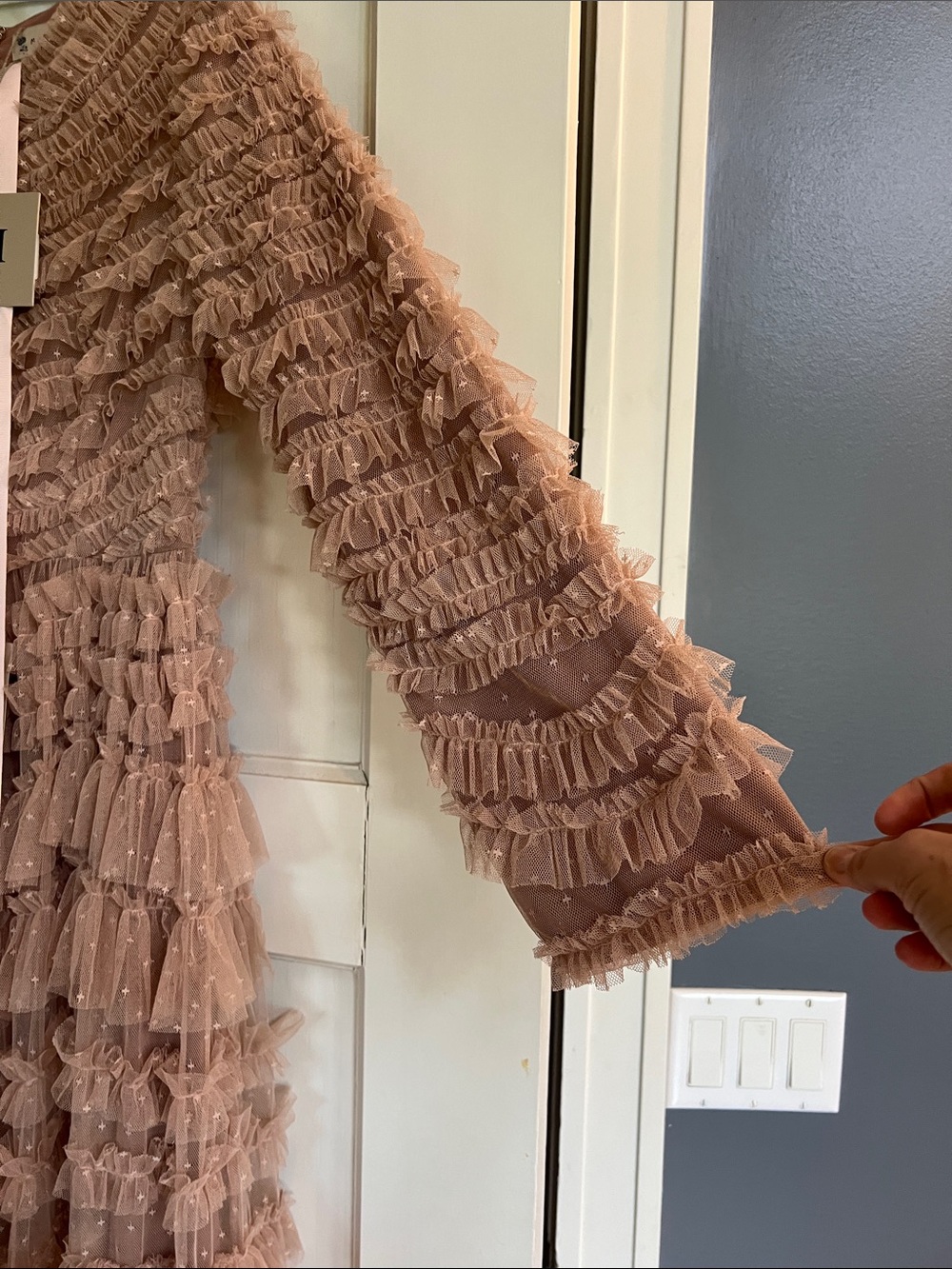 Hutch Blush Tiered Ruffle Long Sleeve Dress - Picture 4 of 6